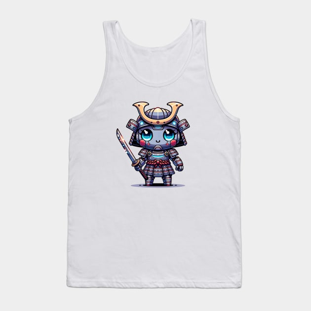 cute robot samurai Tank Top by Ferdi Everywhere